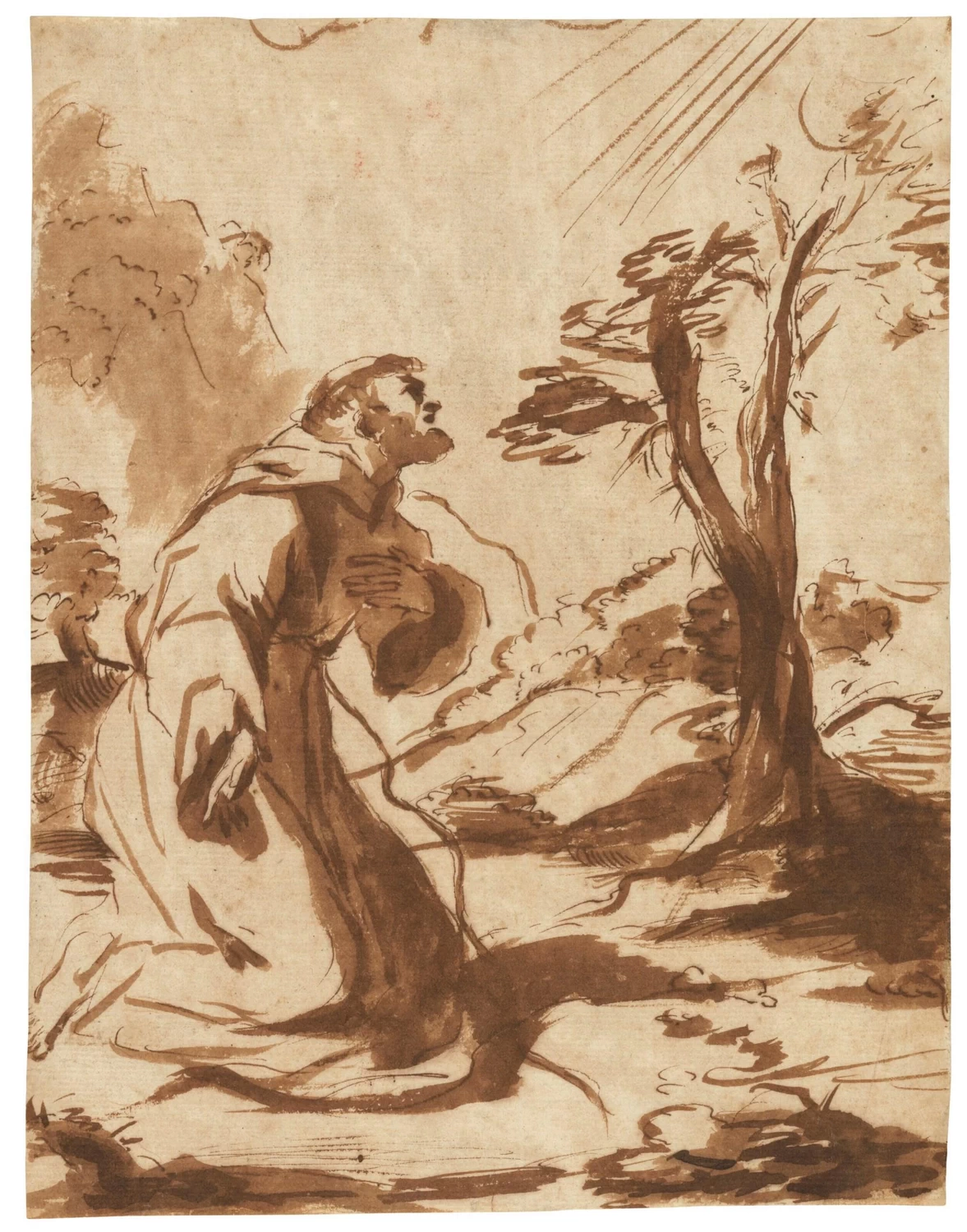 San Francesco riceve le stigmate - attribuito